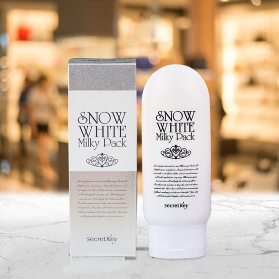 Kem Tắm Trắng Da Secret Key Snow White Milky Pack